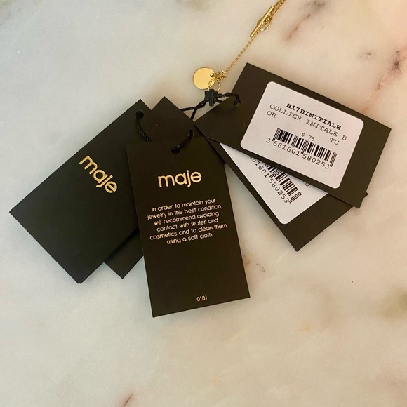 Maje Initial B Necklace - Picture 3 of 4